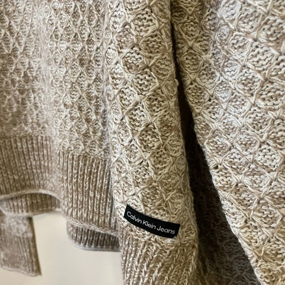 Calvin Klein Jeans Turtleneck knit Grandpa Sweater size large - Picture 5 of 15